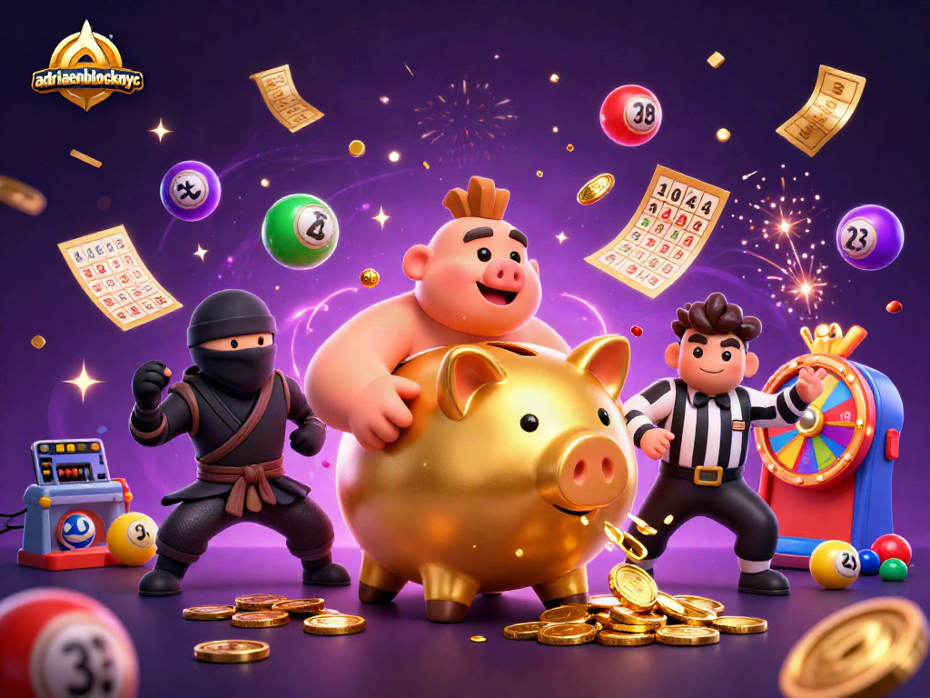 Engage with adriaenblocknyc in a thrilling casino showdown featuring a sumo wrestler and dynamic gaming elements.